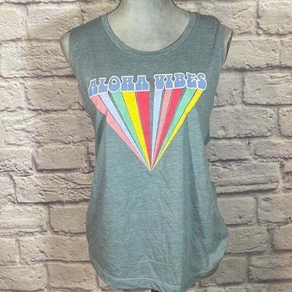 NWT Aloha Vibes tank top - Picture 1 of 6